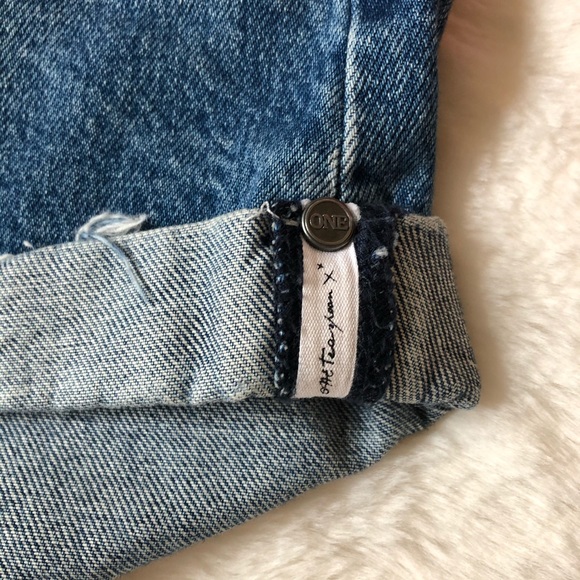 One Teaspoon High Waisted Bandits Denim Shorts - Picture 6 of 12